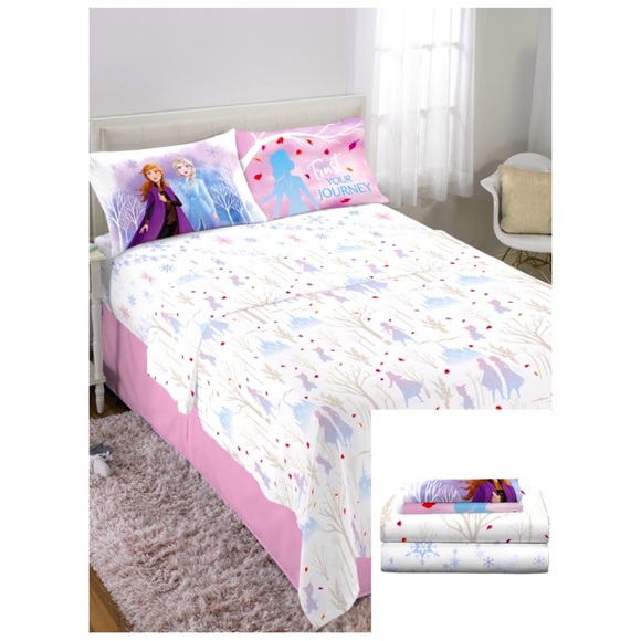 Disney Bedding Disneys Frozen 2 4 Piece Full Sized Sheet Set With Elsa Anna Poshmark
